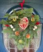 Decorated Natural Spruce Wreath    