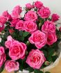 Basket of Pink Roses  